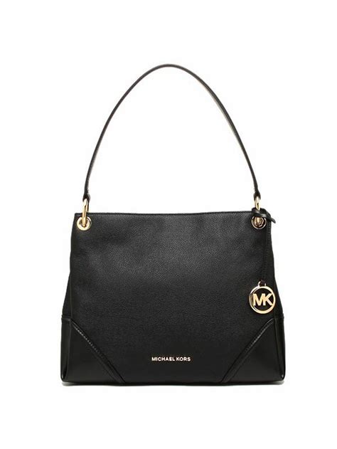 nicole medium leather shoulder bag michael kors|Nicole Medium Leather Shoulder Bag .